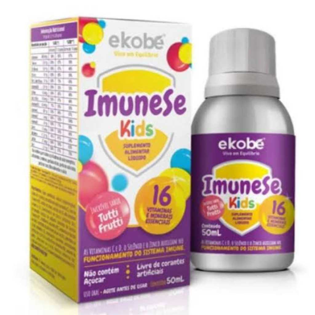 Imunidade Kids para Criança - Líquido - 16 Vitaminas E Minerais Tutti ...