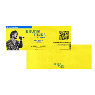 Ingresso simbólico - Bruno Mars Live in Brazil