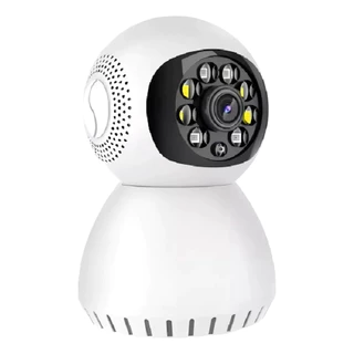 Câmera de segurança IP interna Wifi P2p 1080 com áudio branco i108