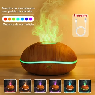 Difusor Aromaterapia De Aroma E Umidificador Aromatizador De Ar Essencial Óleo Ultrassônico Ambiente KF8811