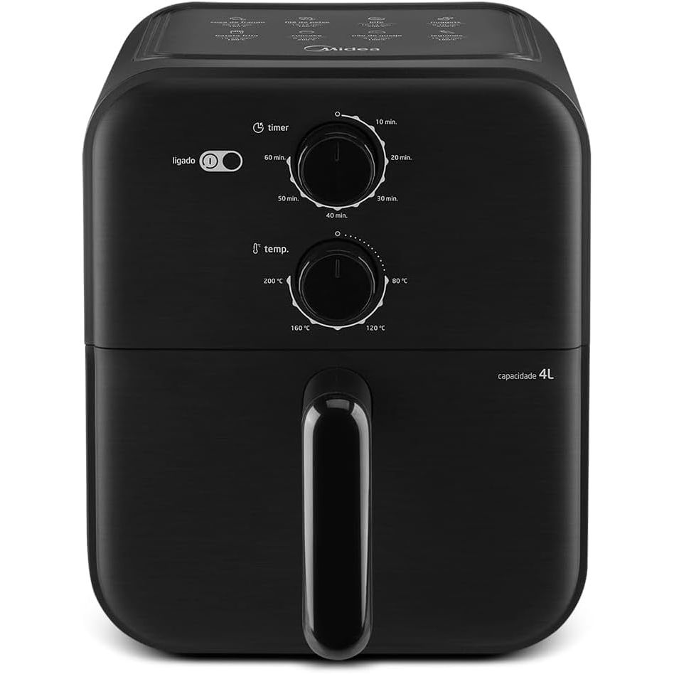 Fritadeira Sem Óleo Capacidade de 4L, Midea, 127v