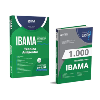 KIT IBAMA Técnico Ambiental - Apostila + Caderno de Questões