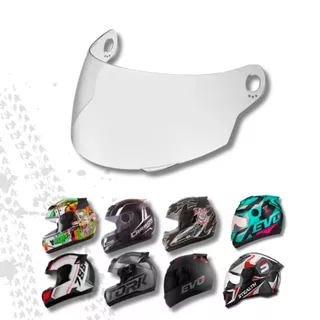 Viseira Reparo Capacete Fechado Evolution Pro Tork G8 Stealth Cristal