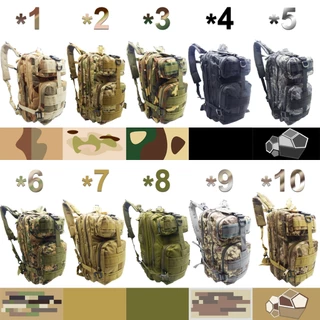 SQ6166 - Mochila Tatica Camping Reforçada Camuflada Escolha A Variação
