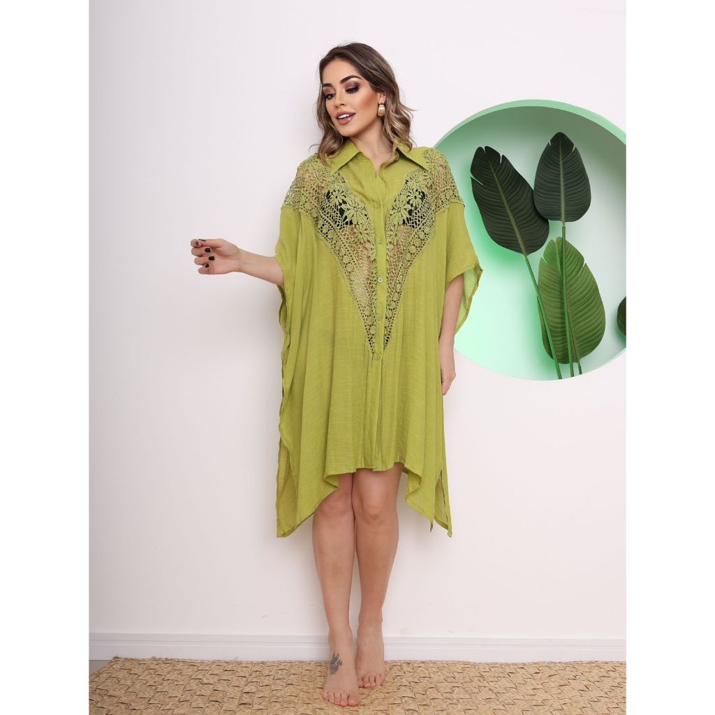 Moda Praia Feminina Chemise Mercado Livre Saida De Praia Camisa