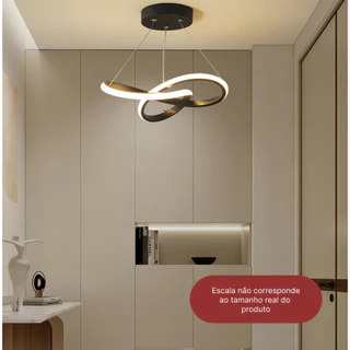 Luminária De Teto Pendente Led Moderna Lustre para Corredor Sala Quarto