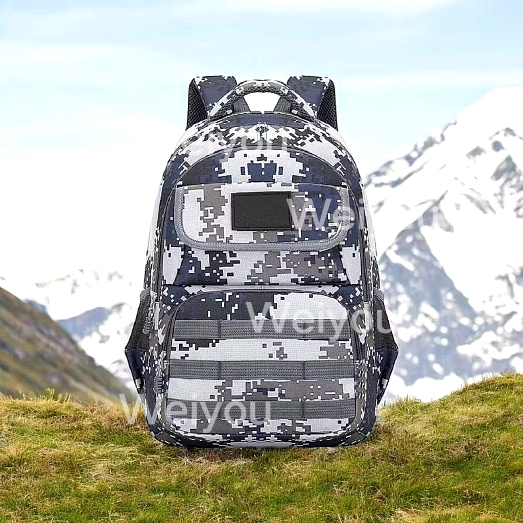 Grande capacidade camuflado meninos montanhismo mochila de viagem ao ar livre