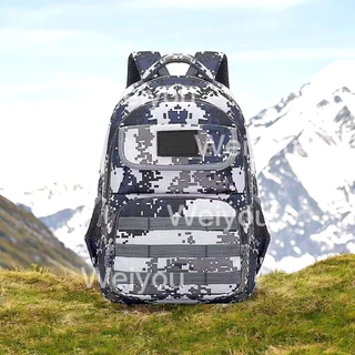 Grande capacidade camuflado meninos montanhismo mochila de viagem ao ar livre