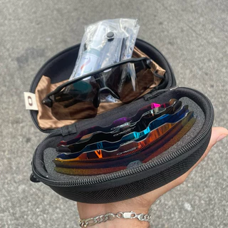 Óculos de Sol Radar Ev Preta com 4 Lente Extra Polarizada Com Estojo Masculino/Feminino