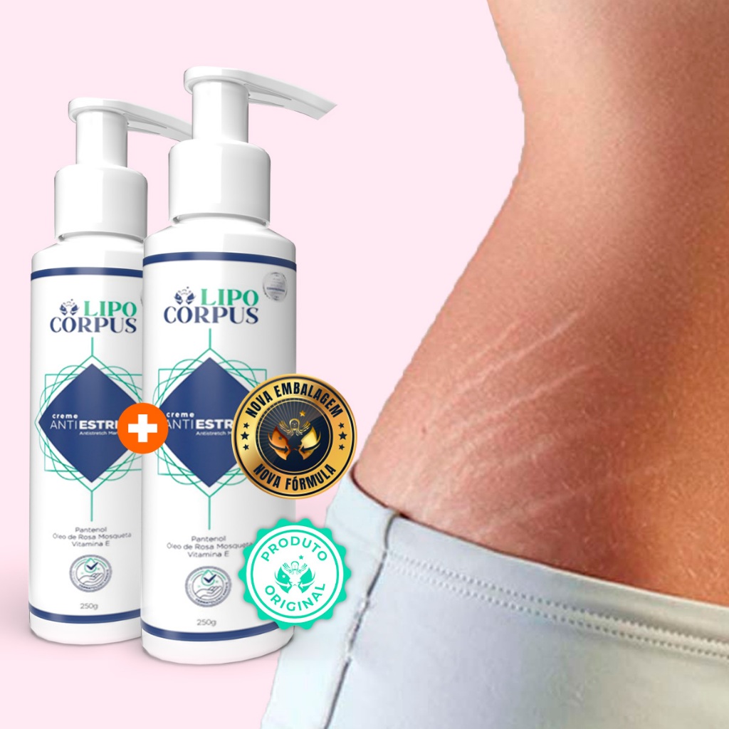 Remove Estrias Creme Corporal Lipo Corpus AntiEstrias 250g