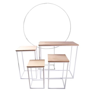 Conjunto De Mesa Cubo Mais Arco De 150 Festa Aniversário Decoração De Festa