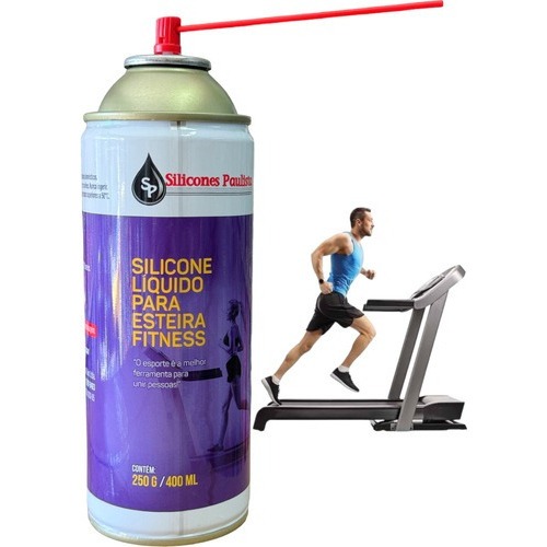 Silicone Lubrificante Para Esteira 400ML Spray Fácil aplicação sem cheiro Profissional