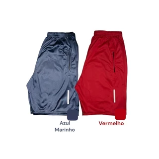 Kit 2 Shorts Bermuda Dry Fit Esportiva Treino Com Ziper no Bolso BLACK FRIDAY