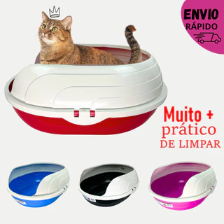 Caixa de Areia Sanitária Bandeja Higiênica Furba Com arco para Gato FURACÃO PET ENVIO IMEDIATO