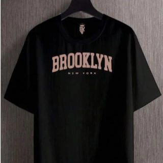 Camisa Feminina T Shirt Estampa Brooklyn Preta Gola Careca
