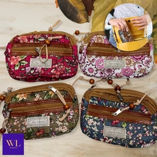 Bolsa Carteira Feminina Floral Com Zíper/ Porta Moedas/ Cartões e Documentos/ 3 Divisórias/ Pequena e Elegante - WL em Oferta na Shopee