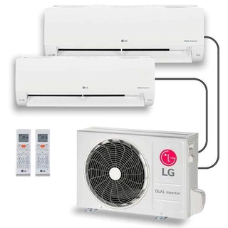 Ar Condicionado LG Dual Inverter Voice +AI Bi-Split Frio Evaporadoras 9.000+12.000 BTUs 220V