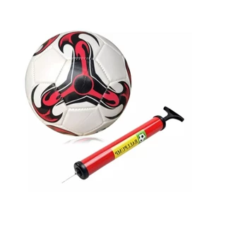 Bola de Futebol Campo Capotao Tamanho Oficial 5 + Bomba de Encher Bola Manual
