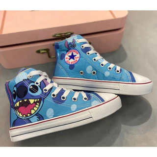 Tênis Botinha Infantil Stitch Menina Cano Alto De Personagem Confortável