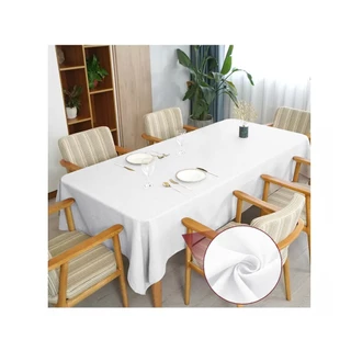 Toalha de mesa Várias Cores e Tamanhos 4 6 8 10 Lugares Linho Rústico Texturizada