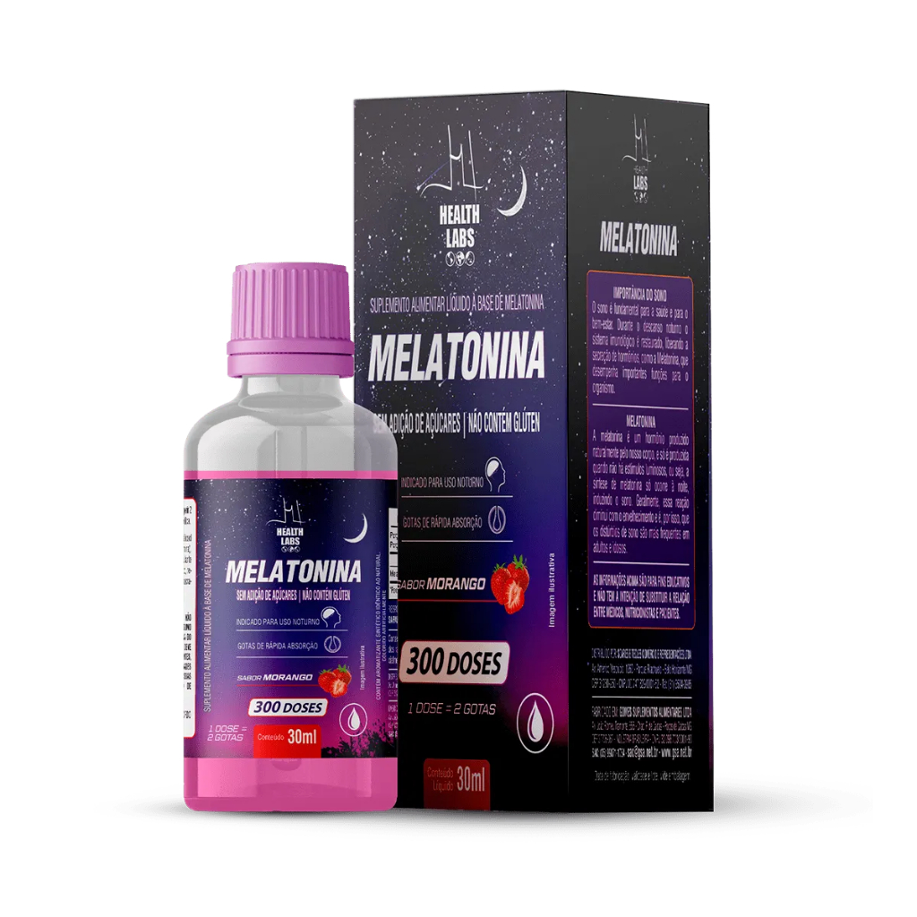 Melatonina 300 Doses 30ml Sublingual Sabores - Health Labs | Shopee Brasil