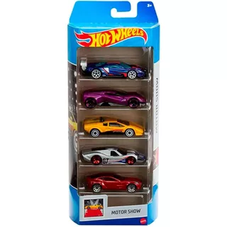 Pack com 5 Hot Wheels HW Motor Show HLY63 - Mattel