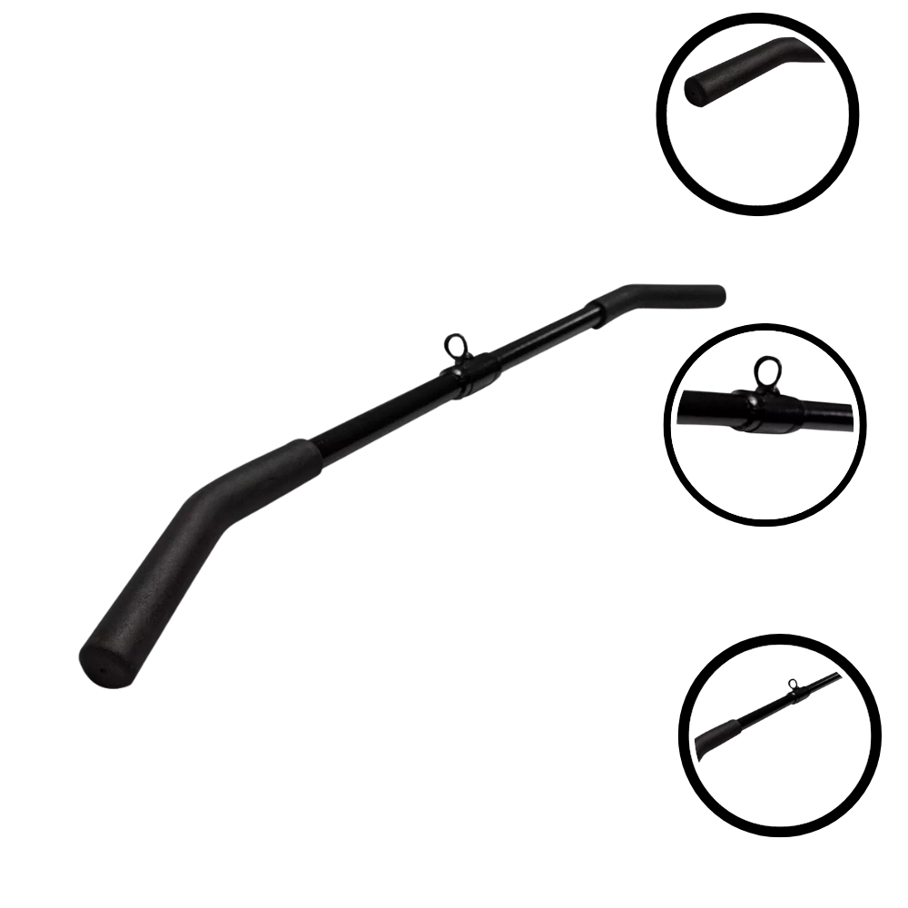 Puxador Costas Barra Academia Pulley Curvado 100cm Fitness NEW