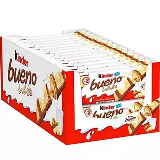 chocolate kinder bueno white 15unx39gramas