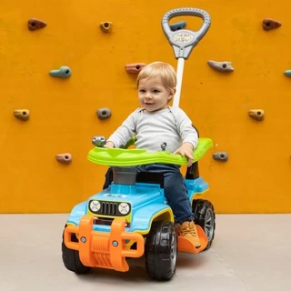 Motoca Carrinho passeio jip jip maral guidão direcional multicolor Quadriciclo Infantil Haste