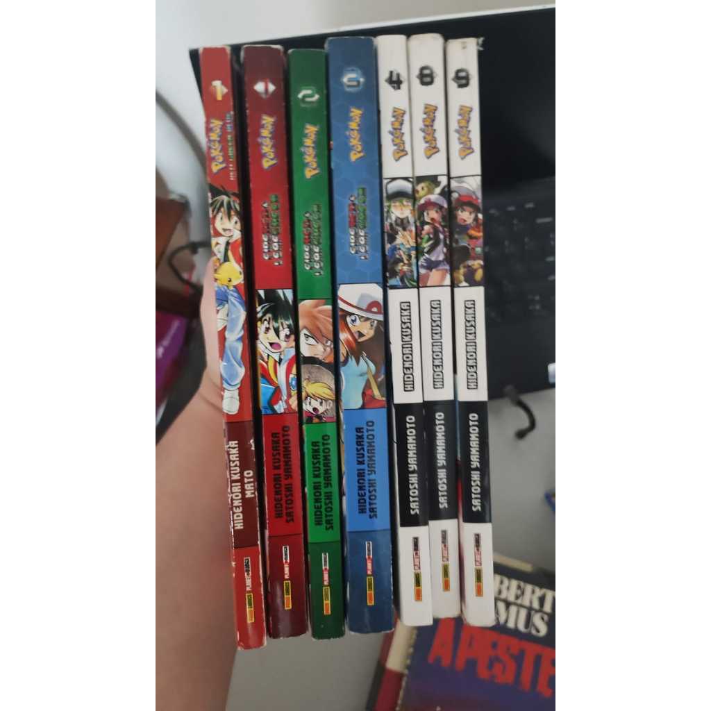 Mangá Pokémon Red Blue Green Fire Read Leafe Green Black White