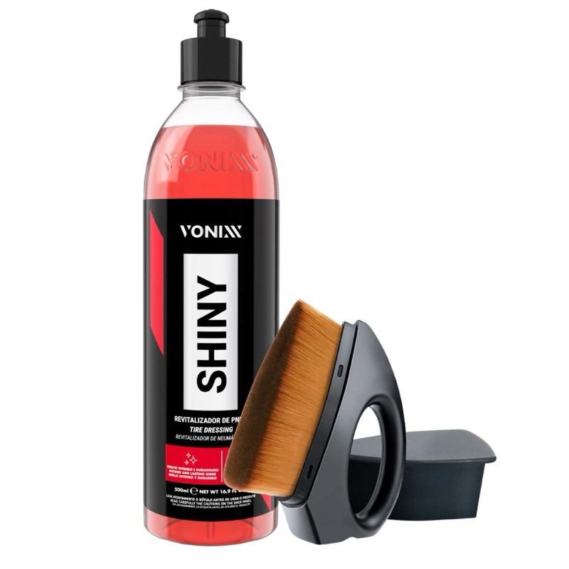 Shiny vonixx 500ml e Pincel Interior Brush Para Detalhamento