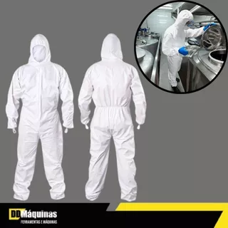 Macacão de Segurança Impermeável Para Pintura e Riscos Químicos - Teknoluvas em Oferta na Shopee