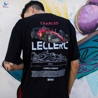 Camiseta F1 Leclerc Fórmula 1 100% Algodão Unissex