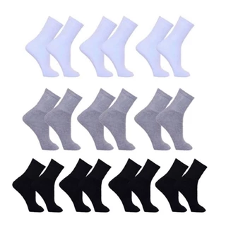Kit 10 Pares de Meias Masculina Sport Cano Médio