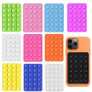 Suporte Para Celular De Silicone 24 Ventosas Universal Fita 3M Quadrada