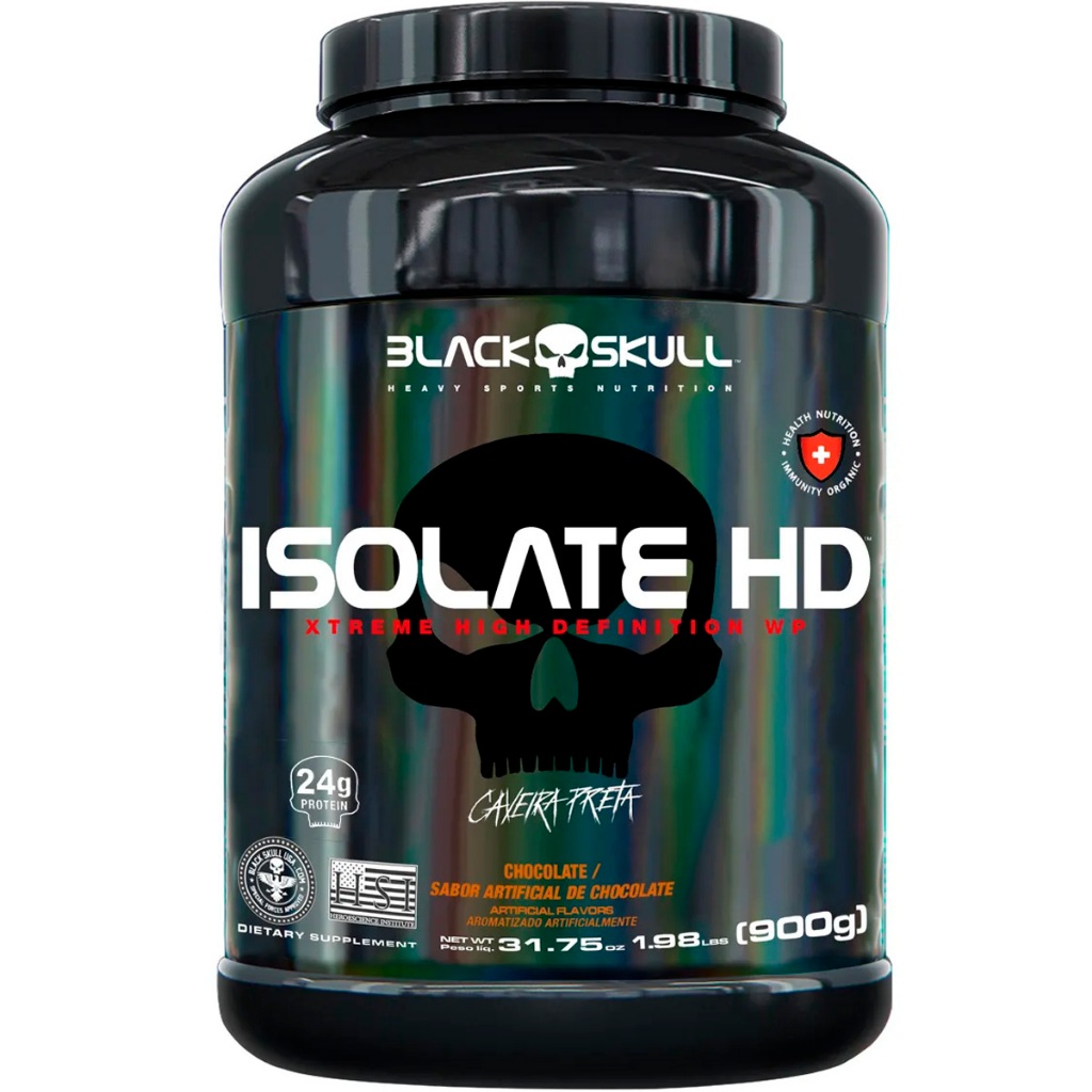 ISOLATE HD 900G WHEY PROTEIN ISOLADO ORIGINAL BLACK SKULL | Shopee Brasil