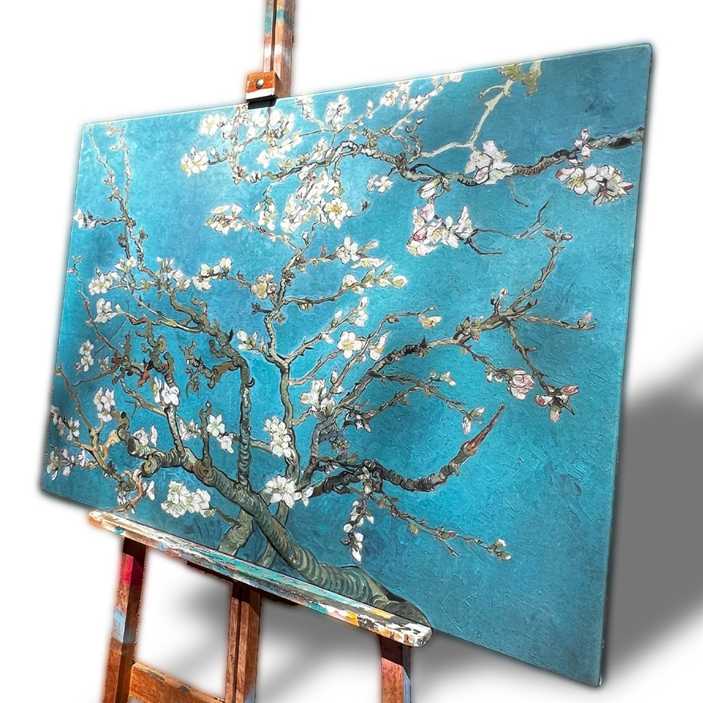Quadro Decorativo Amendoeira em Flor de Van Gogh - Arte Clássica, Pronto para Pendurar