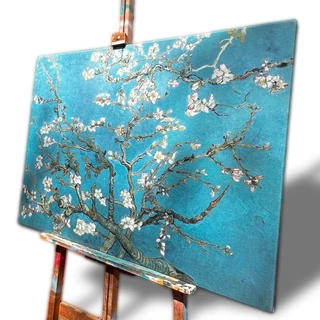 Quadro Decorativo Amendoeira em Flor de Van Gogh - Arte Clássica, Pronto para Pendurar