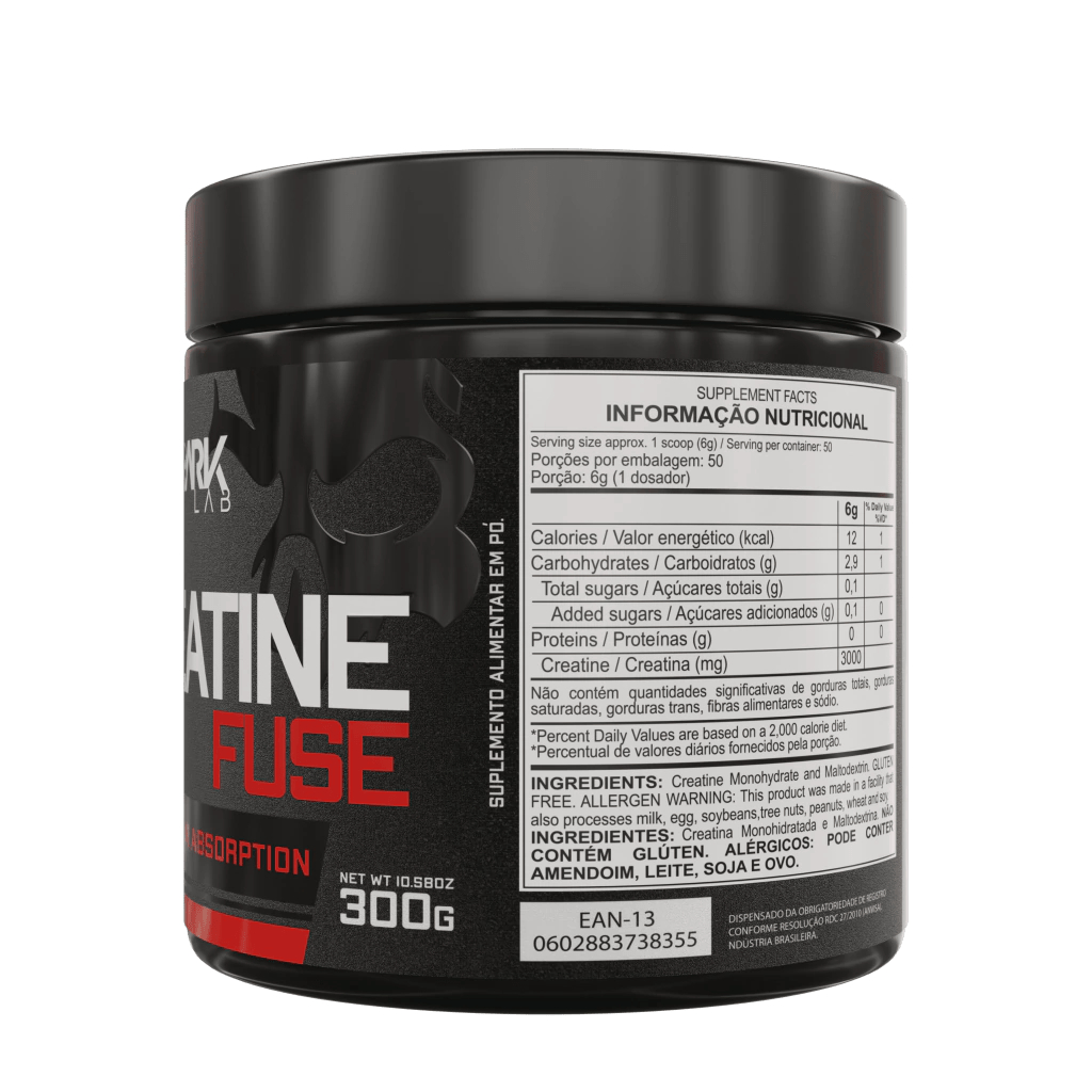 Creatina Monohidratada Fuse 300g - Dark Lab | Shopee Brasil