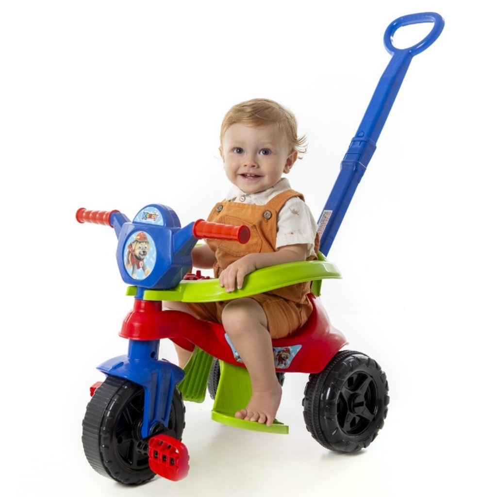 Motoquinha Patrulha Canina Triciclo Infantil Motoca Carrinho de Passeio ...