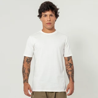 Camiseta Masculina Basic Casual Off White