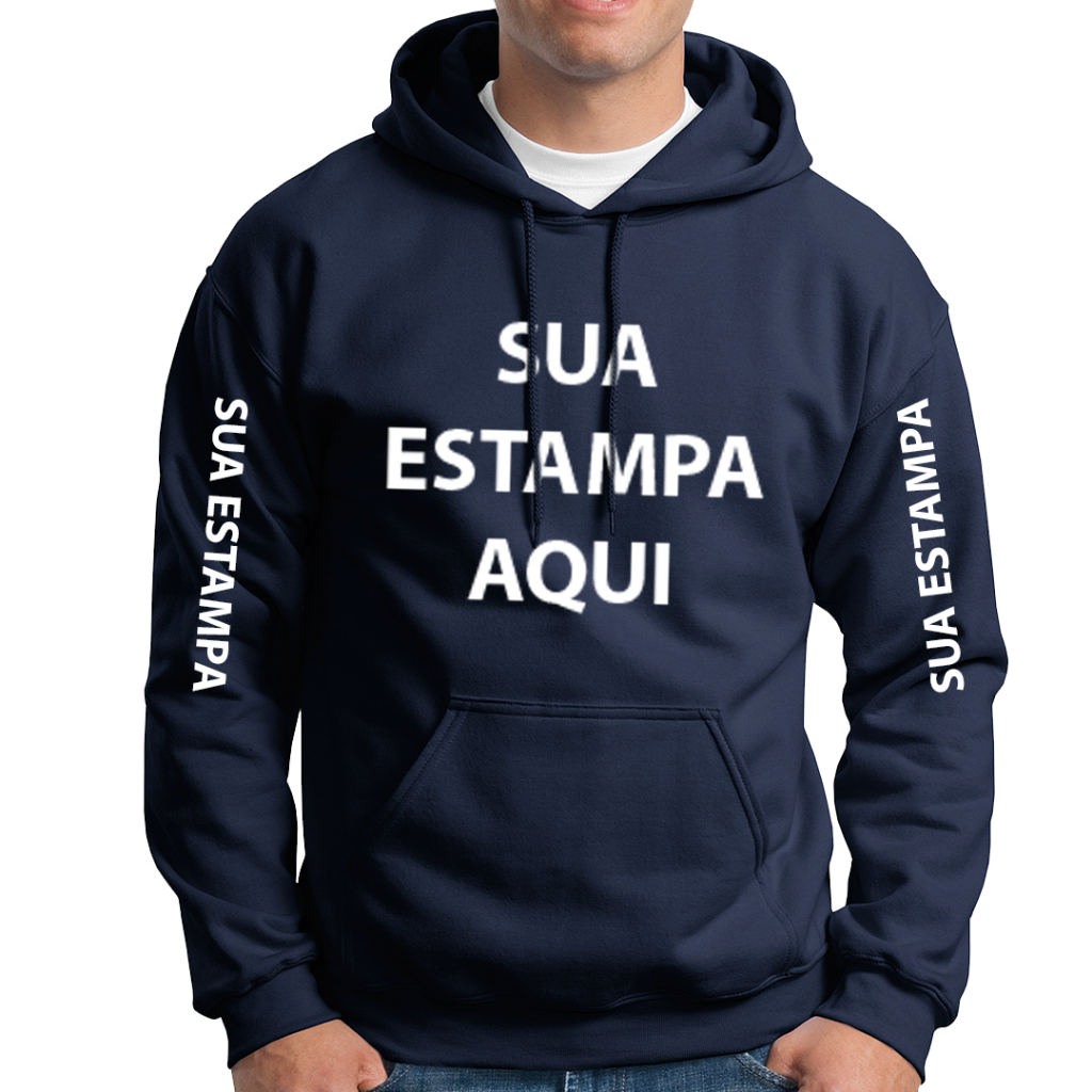 Moletom Personalizado Sua Estampa Ideia Qualquer Imagem E Qualquer