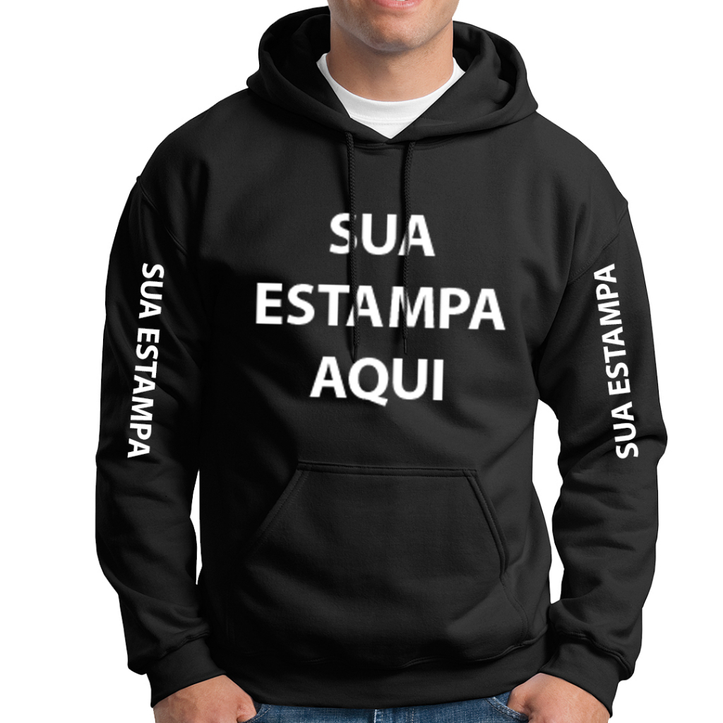 Moletom Personalizado Sua Estampa Ideia Qualquer Imagem E Qualquer