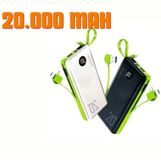 Carregador Power Bank 20.000mah Portátil Turbo Ultra Rápido