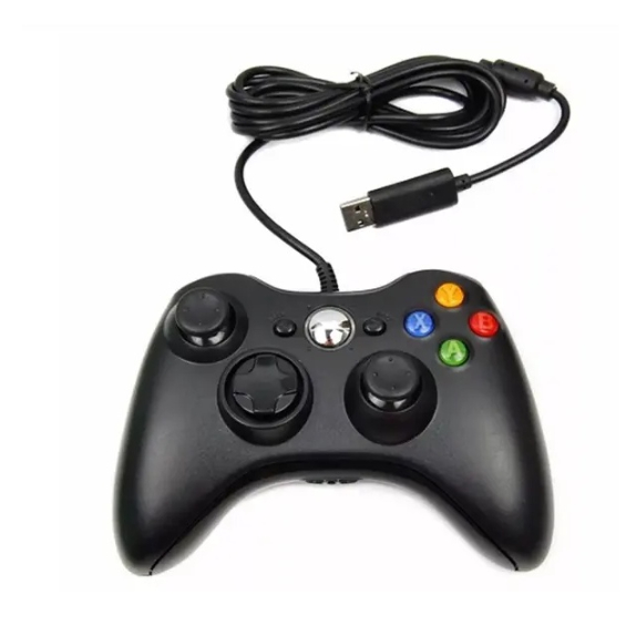 Controle De Xbox 360 Com Fio Para Video Game e PC/ Fat E Pc Joystick Jogo