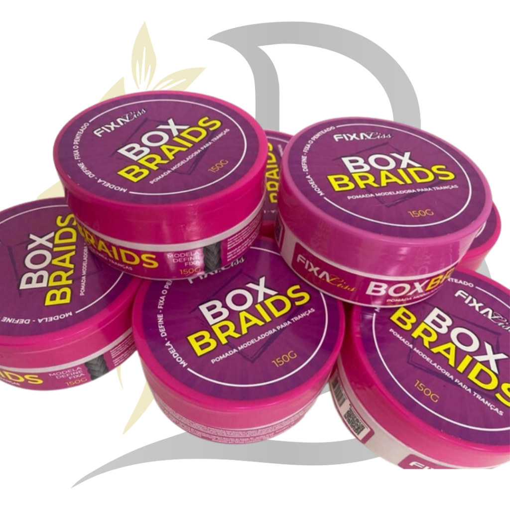 Cera Modeladora Incolor Box Braids Para Tranças e Baby Hair 150g Rosa ...