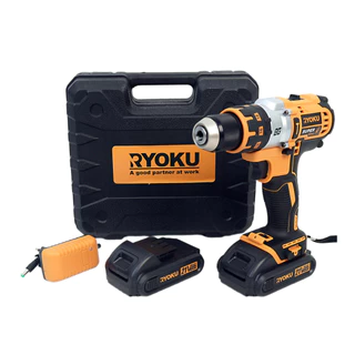 Kit Parafusadeira Furadeira 21v 2 Baterias Com Maleta de Acessórios Completo