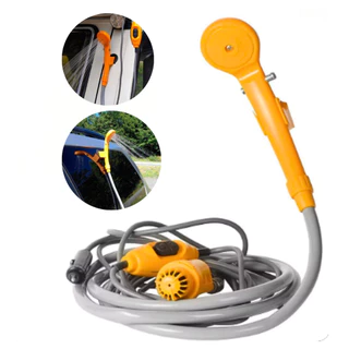 Chuveiro Ducha Portátil Para Balde Camping Praia Pet Elétrico 12V Acendedor de Carro