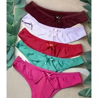 Kit 5 Calcinha Fio Duplo Fio Dental Levanta Bumbum Não Marca Sexy Dia a Dia