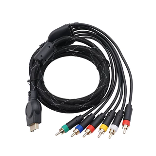 Cabo Vídeo Componente Ps2 Ps3 Bitfunx Original - Novo